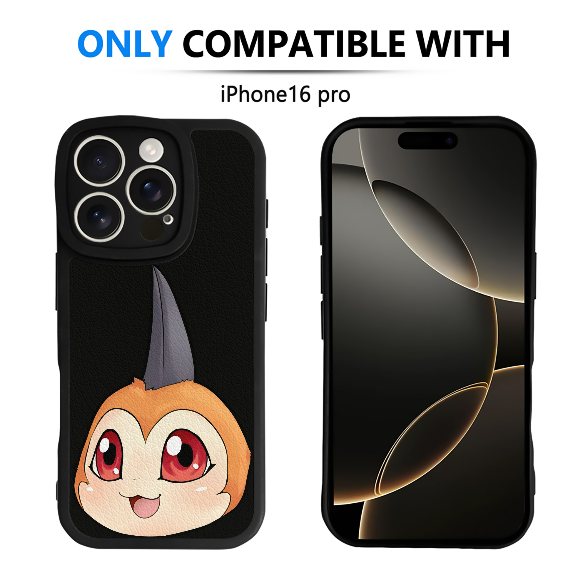（画像用） Digimon デジタルモンスター/デジモン 【iPhone 16シリーズ対応】シリコンスマホケース（レザー調） 材質：シリコン
